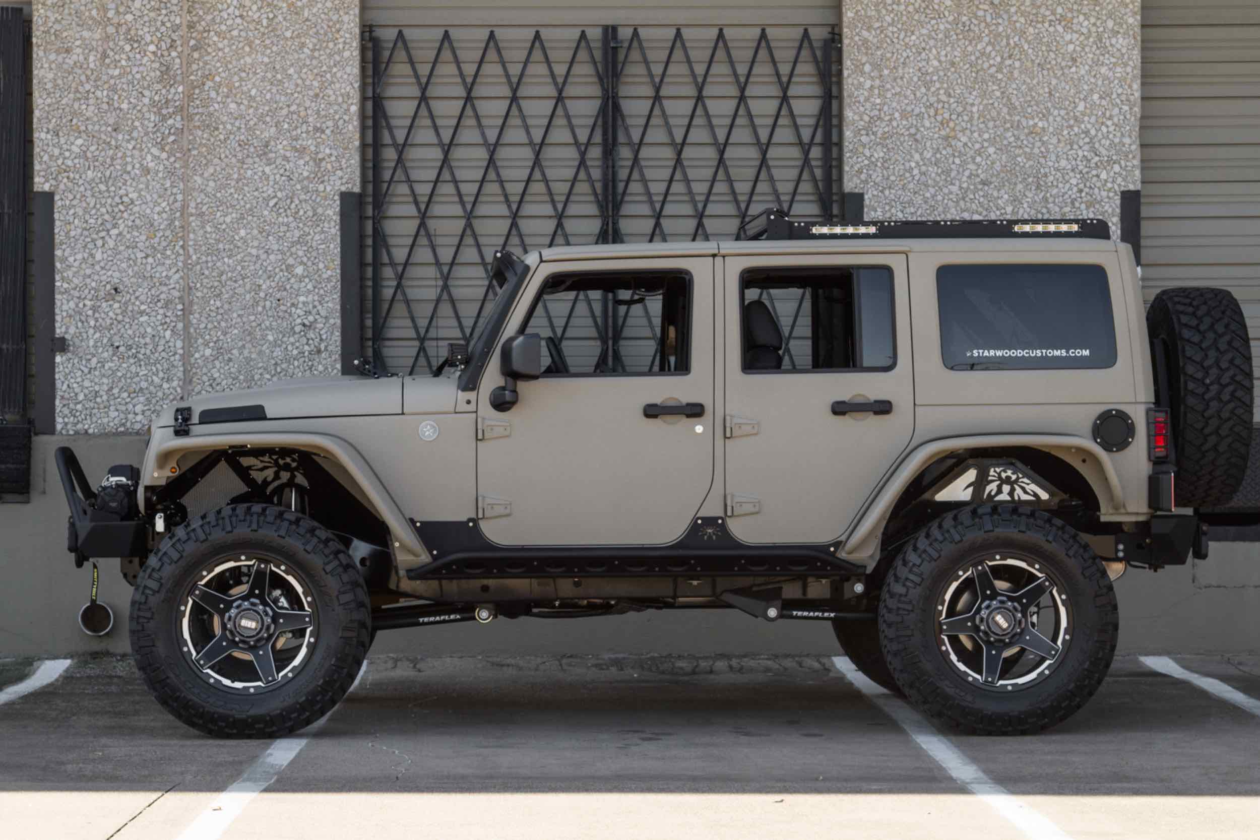 Jeep wrangler roof 2025 rack with lights